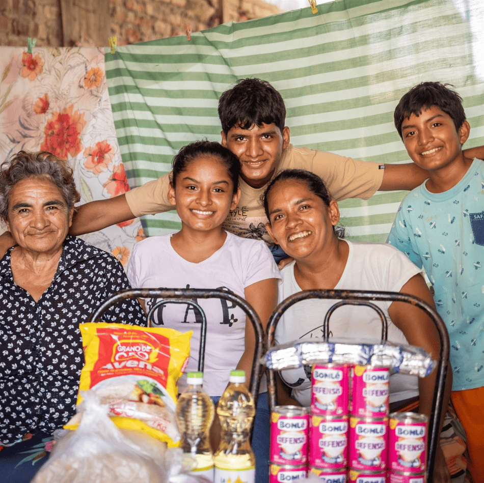 Food support for a family