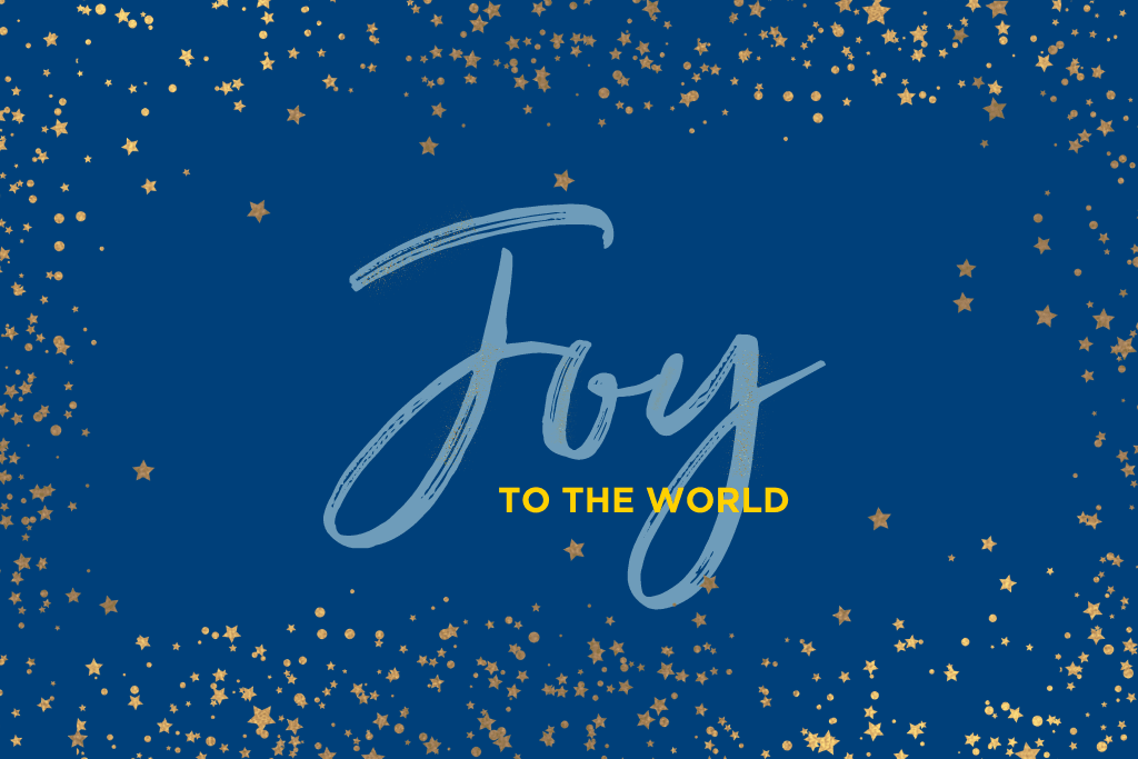 Joy to the world Christmas Bible verses art