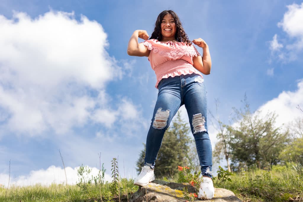 Abigail from Mexico power pose