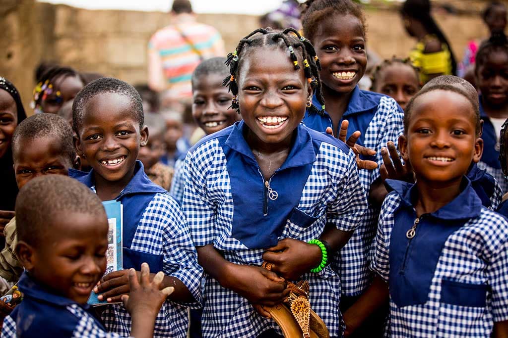 Group of smiling children