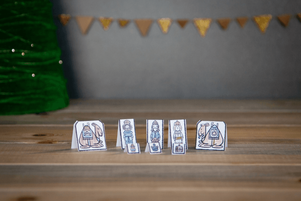 Pop-up Nativity Craft Template